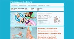 Desktop Screenshot of feriecenter-badeland.dk